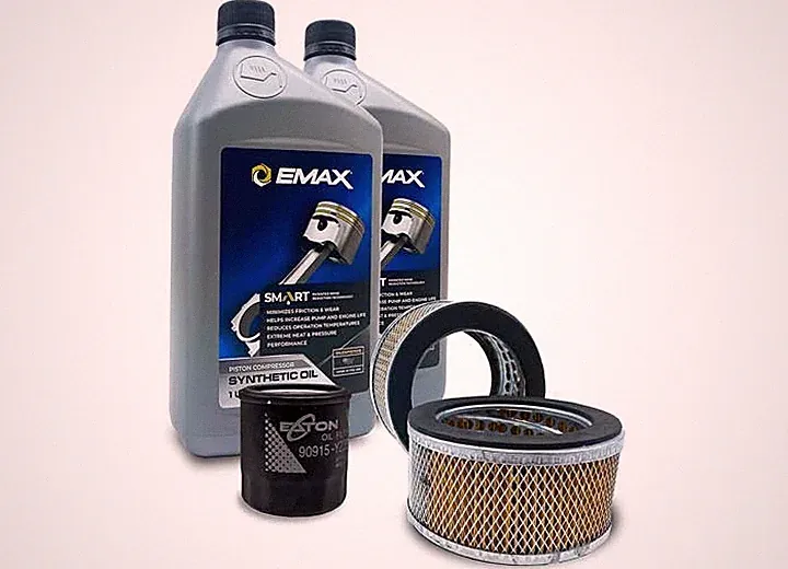 EMAX 5Hp-10Hp Air Compressor Maintenance Kit 5 YR Warranty- Piston Oil & Filters