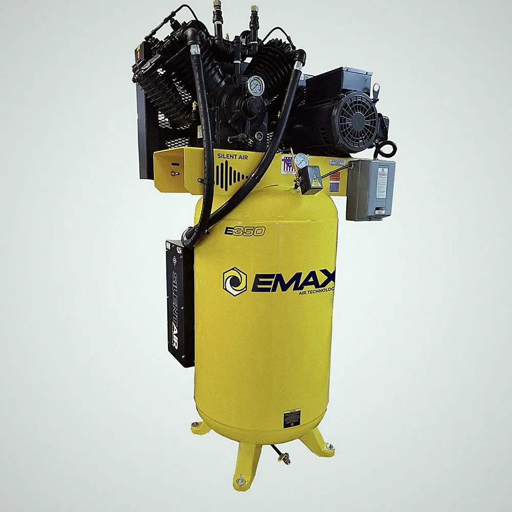 EMAX ES07V080V1 7.5 HP 80 gal 2-Stage 1-Phase Vertical Silent Air Compressor New